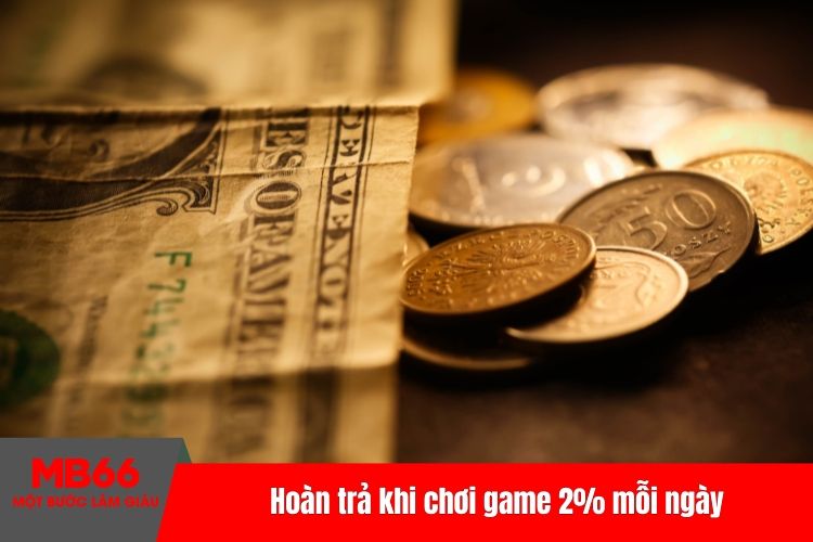 Hoàn trả khi chơi game 2% mỗi ngày