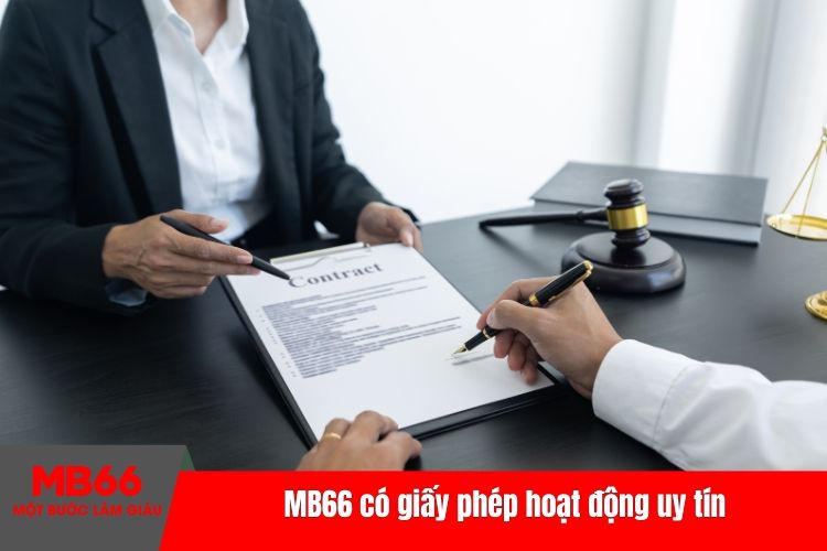 MB66 có giấy phép hoạt động uy tín