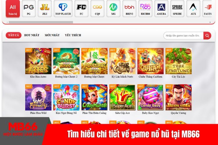 Tìm hiểu chi tiết về game nổ hũ tại MB66