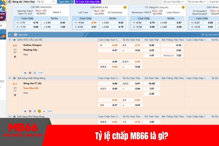 Tỷ lệ chấp MB66 là gì?